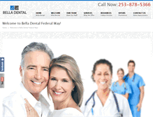 Tablet Screenshot of belladentalfederalway.com